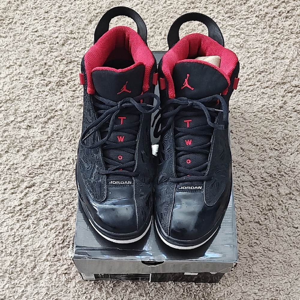 Air Jordan Dub Zero - Black / Varsity Red / White - Size 12